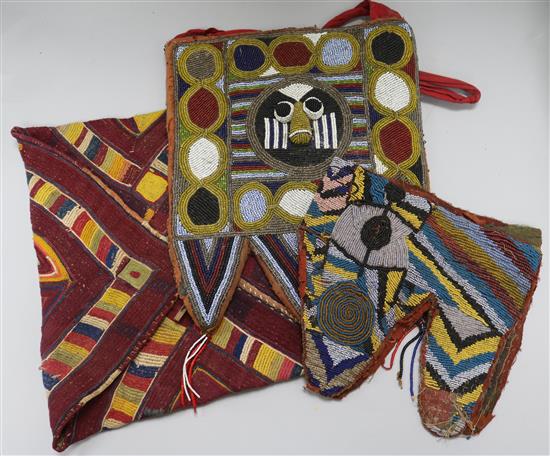 Assorted African beadwork, etc